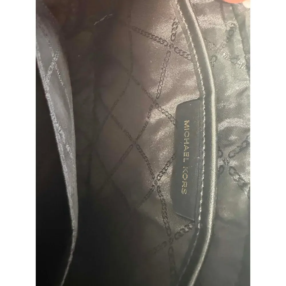 MICHAEL KORS Signature Logo Neon Stripe Medium Crossbody Bag Purse
